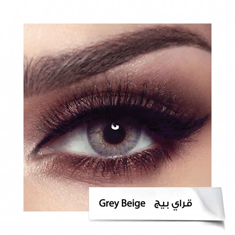 Bella Monthly Contact Lenses - Elite Gray Beige-2 lenses