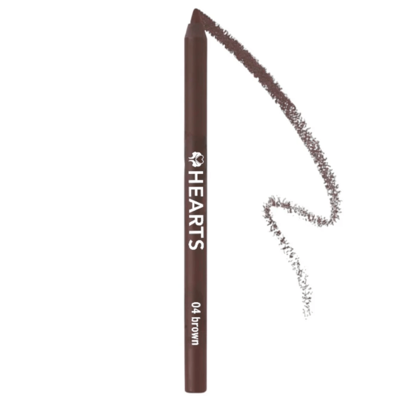 Hearts Waterproof Eyeliner Pencil - Brown 04 - 1.2 g