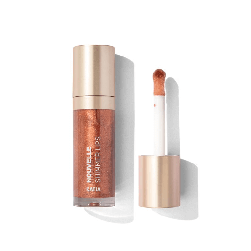 Katia Nouvelle Liquid Lipstick Shimmer - 10 Red Copper Shimmer