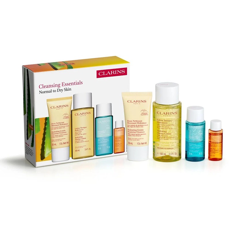 كلارنس طقم تنظيف عرض المجموعة الثانية (بشرة عادية إلى جافة)