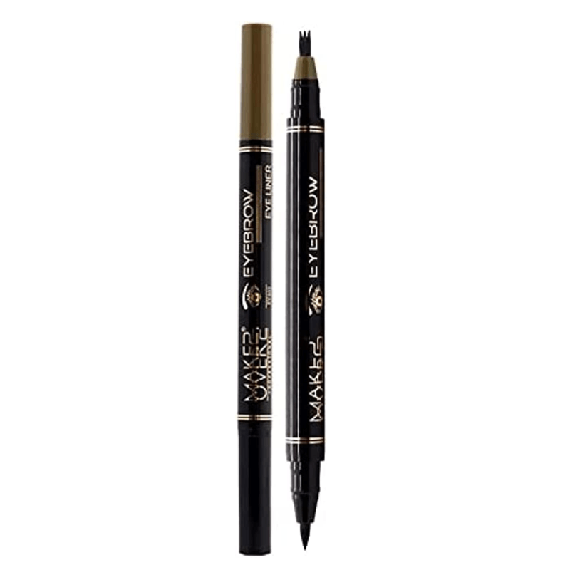 Makeover 22 Eyebrow And Eyeliner Pen Black/Soft Brown EY003