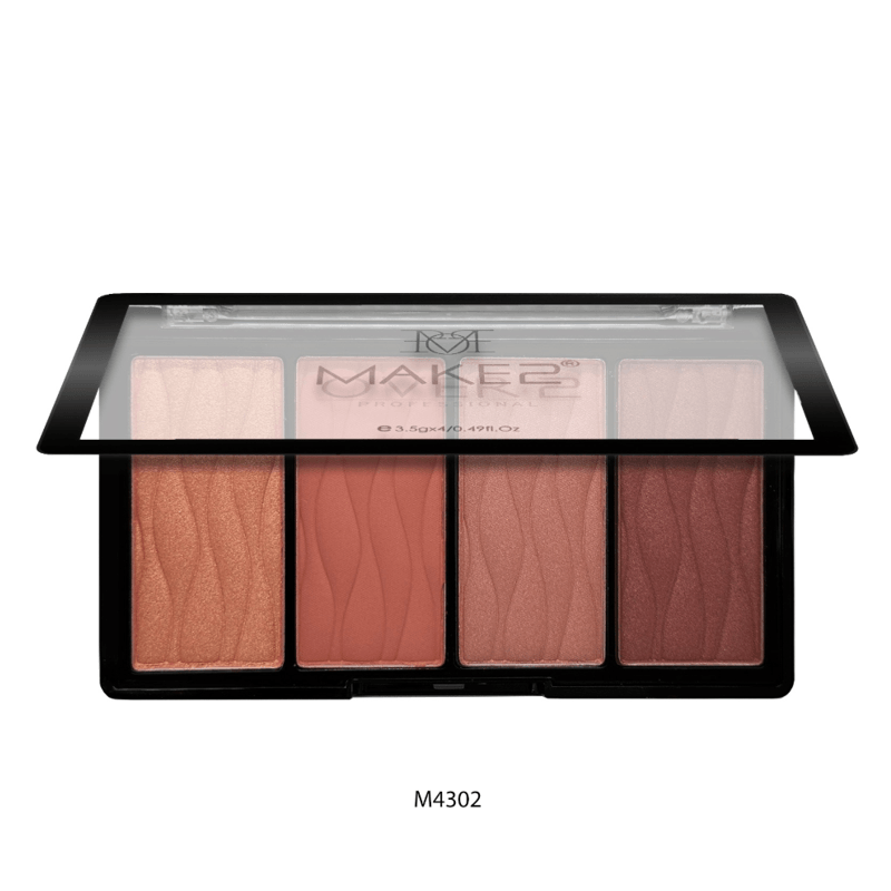Makeover 22 Blush Palette 4 Color Earthy Blush-M4302