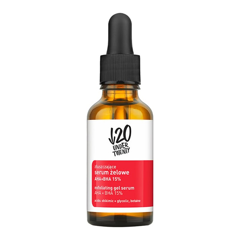 Under 20 Exfoliating Gel Serum, Aha + Bha 15% 30 ml
