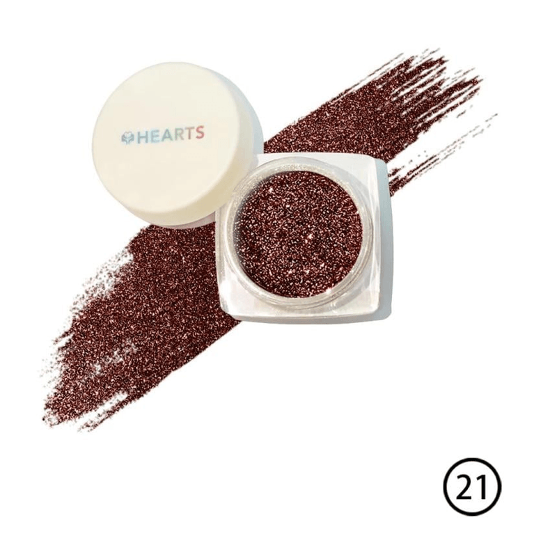 Hearts Loose Powder Glitter 21 - 3g