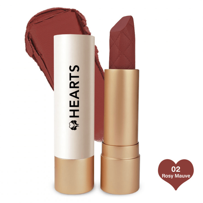 Hearts Cream Lipstick - 02 Rosy Mauve