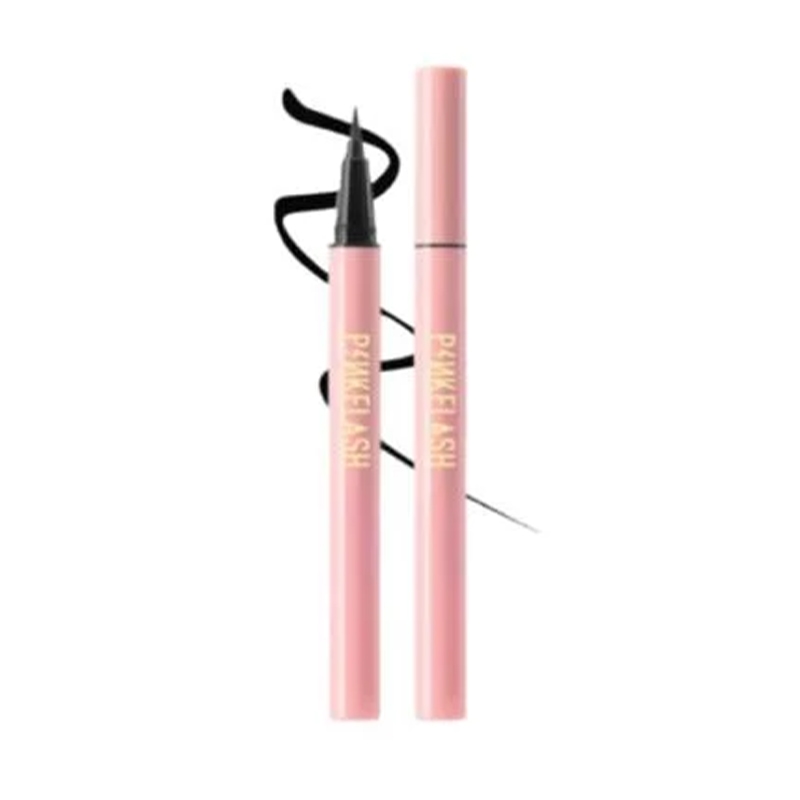 Pink Flash Easy-to-Use Waterproof Eyeliner Black - (E01)