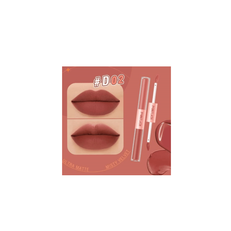 Pink Flash Long-Lasting Shiny Lip Gloss (D02)