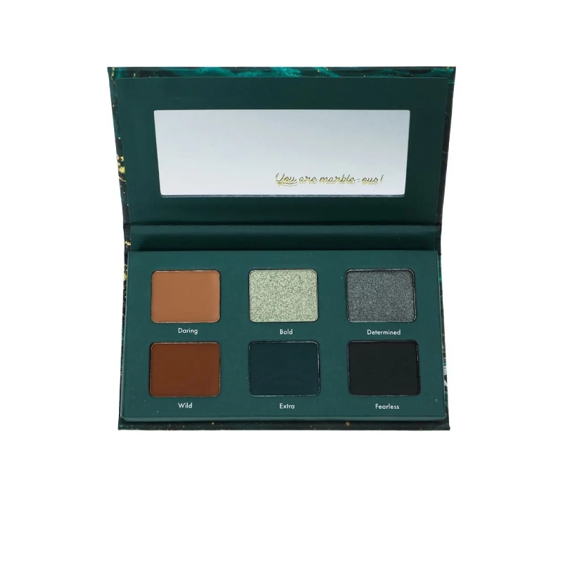 Sensi Marble Effect Forest Green 6 Shades Eyeshadow Set