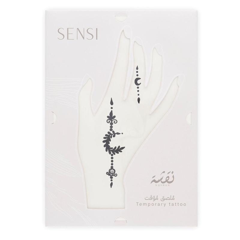 سنسى نقشة حنة تاتو مؤقت #12 بني