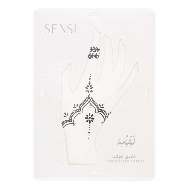 سنسى نقشة حنة تاتو مؤقت #6 بني