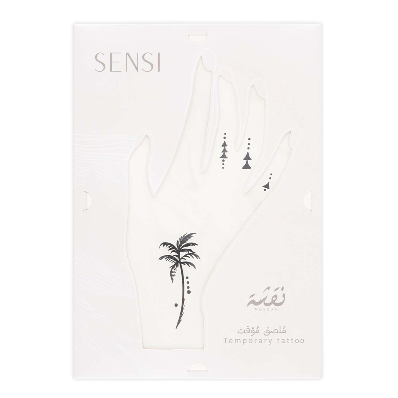 سنسى نقشة حنة تاتو مؤقت #7 بني