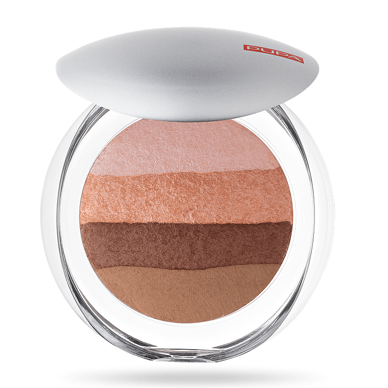Pupa Milano LUMINYS MULTI USE 02 Natural STRIPES BAKED Face POWDER 9g