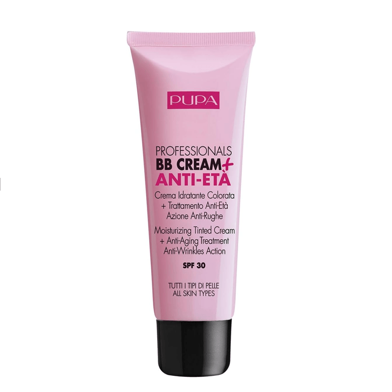 Pupa Milano Professionals BB Cream + ANTI-ETA # 002 Sand All Skin Types SPF30 Tinted Face Cream 50 ml