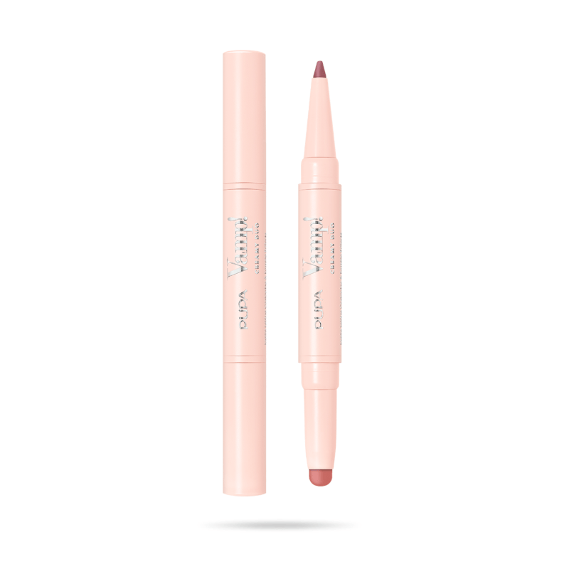 Pupa Milano Vamp! 2 IN 1 CreamY DUO Lip Contour & Shiny Lipstick 006 Deep Rose Lipstick 0.8G Lip Pencil 0.2G