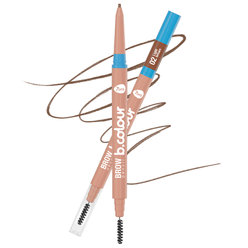 سفن ديز  بي كولور قلم حواجب 0.06 جم 02 لايت براون