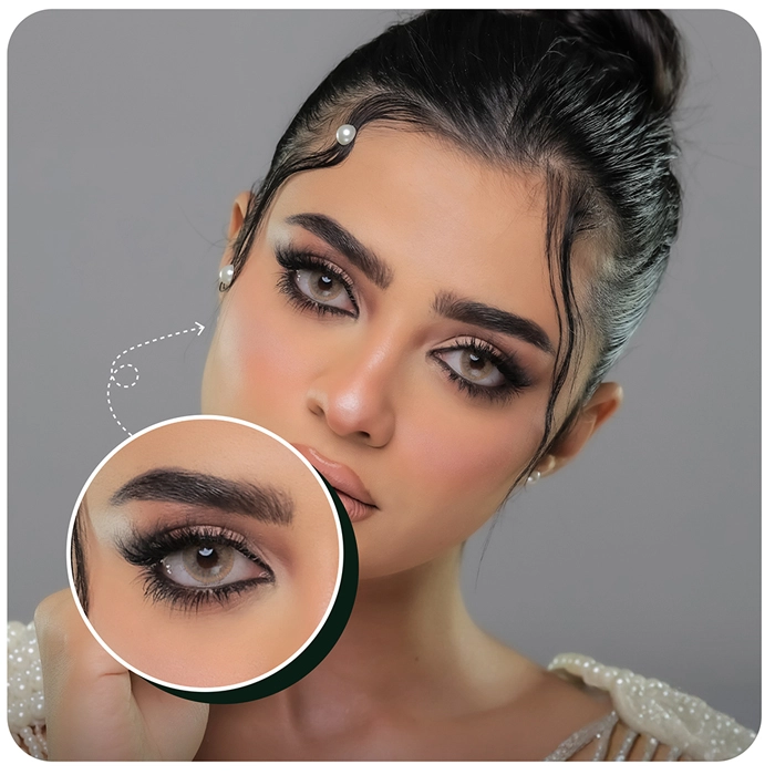 ماي لينس عدسات لاصقة-بني فاتح