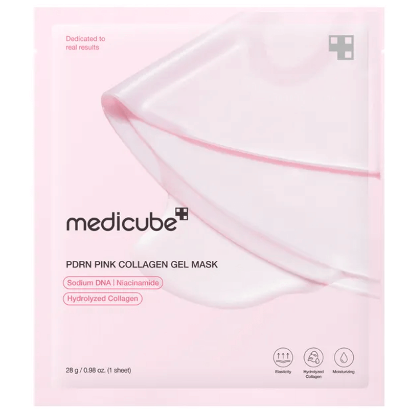 ميدكيوب قناع جل الكولاجين الوردي