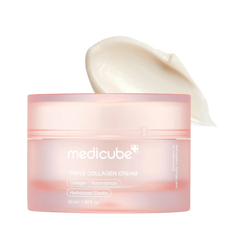ميديكيوب كريم للوجه مرطب للبشرة الجافة، تريبل كولاجين، 50 مل