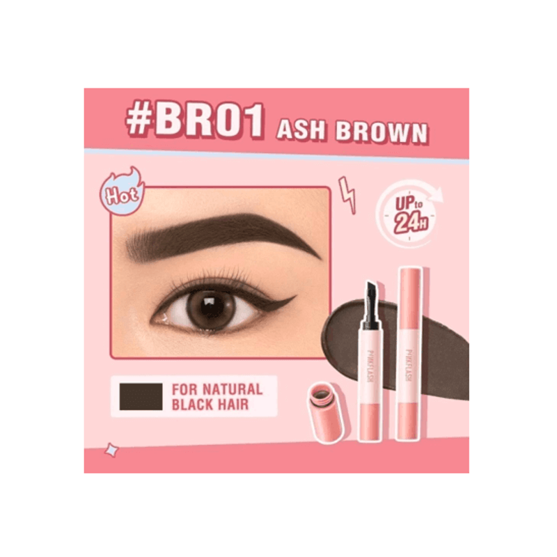 Pink Flash Long-Lasting Smudge-Proof Eyebrow Gel - 1.4G