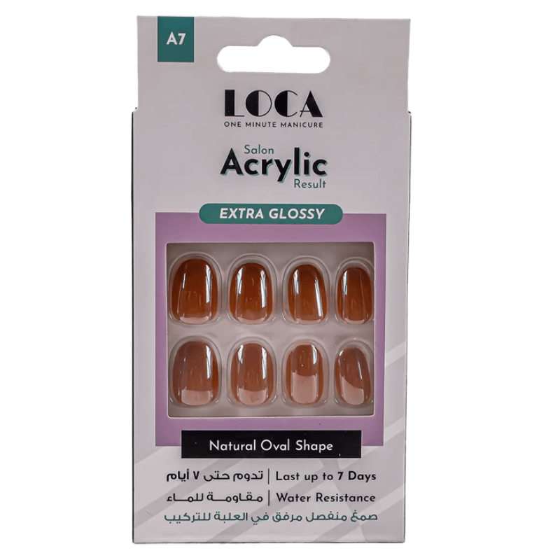 لوكا أظافر أكريليك لامعة إضافية شكل لوز نود – A7
