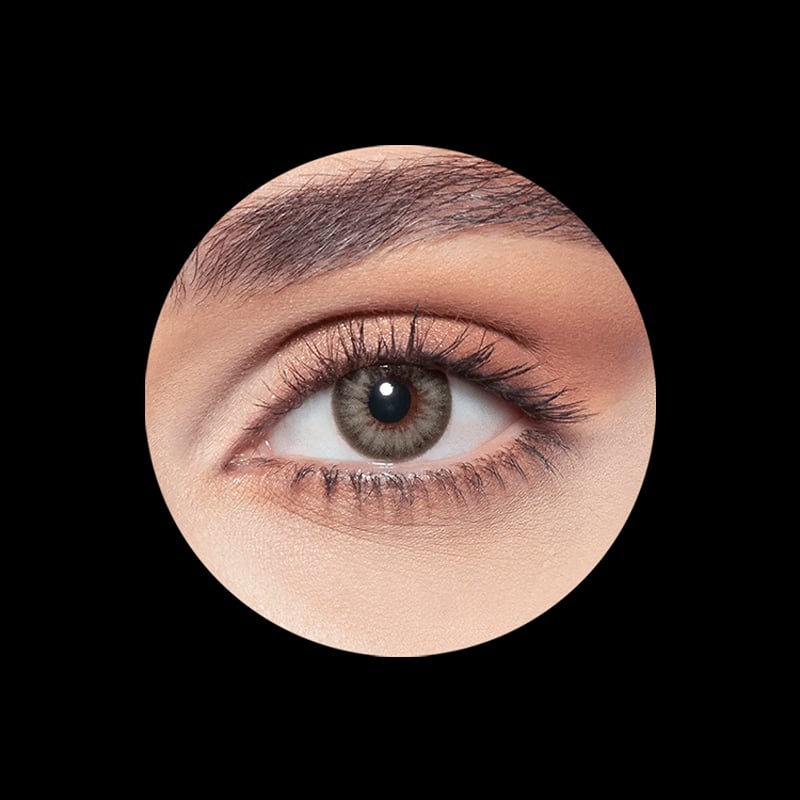 Bella Monthly Contact Lenses - Diamond Almond Gray-2 lenses