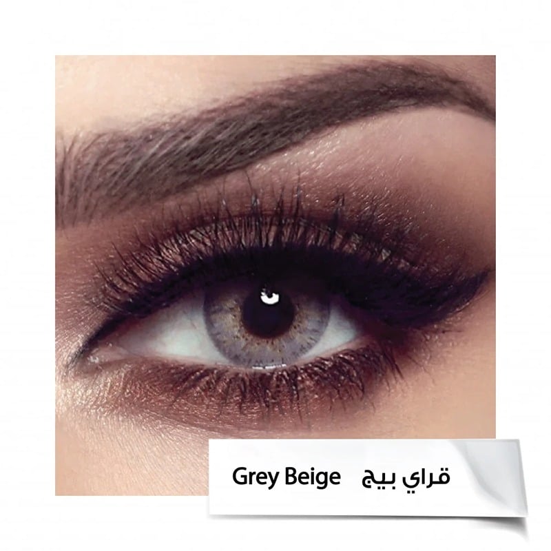 Bella Monthly Contact Lenses - Elite Gray Beige-2 lenses