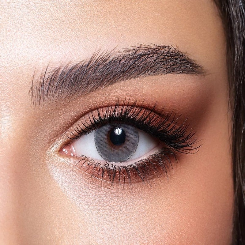 Bella Monthly Contact Lenses - Elite Cloudy Gray-2 lenses