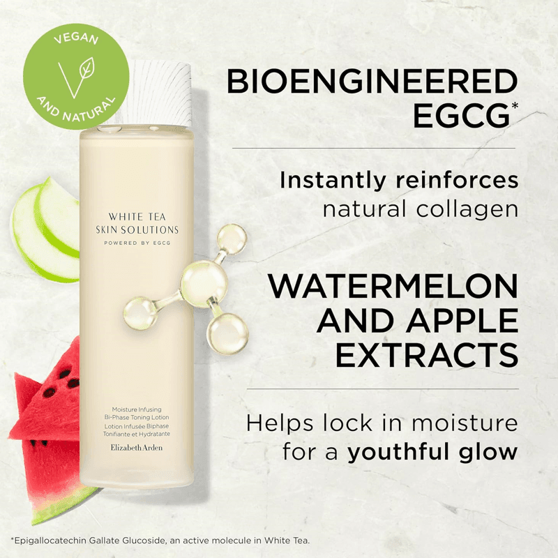 إليزابيث أردن لوشن تونر ثنائي وايت تي سكين سوليوشنز 200 مل