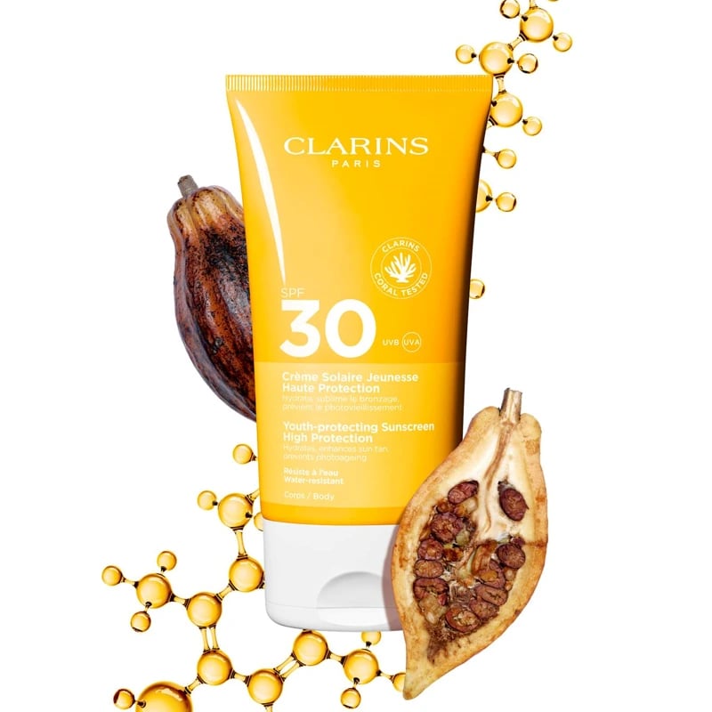 كلارنس صن كريم للجسم بمعامل حماية من الشمس 30 – 150 مل