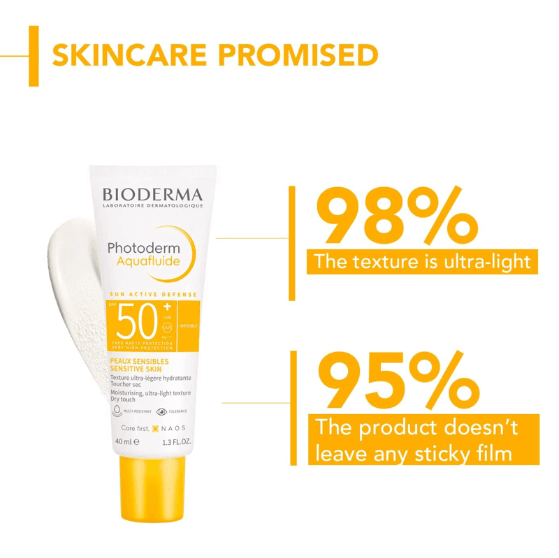 بيوديرما فوتوديرم أكوا فلويد بمعامل حماية من الشمس 50+ إنفيزيبل 40 مل
