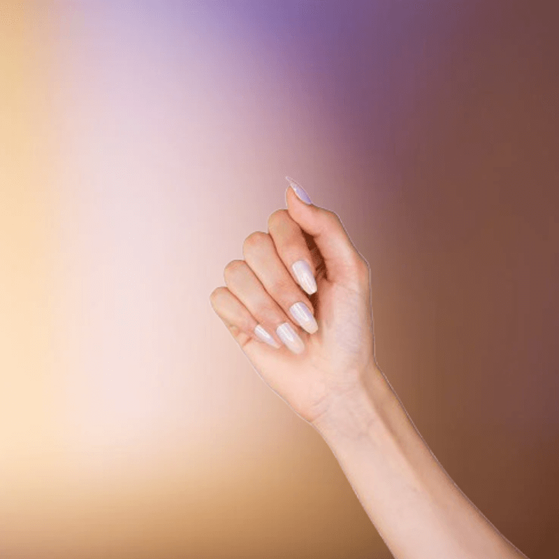 لوكا برس أون أظافر بينك كروم كوفن (2)