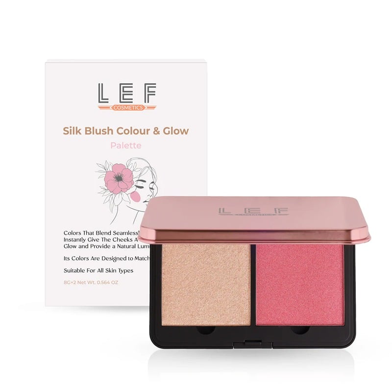 lef cosmetics silk blush colour&glow