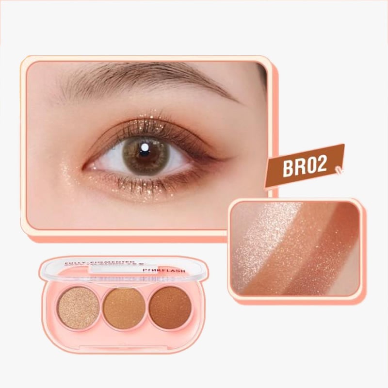 Pink Flash Eyeshadow Trio Br02 - Pf-E23