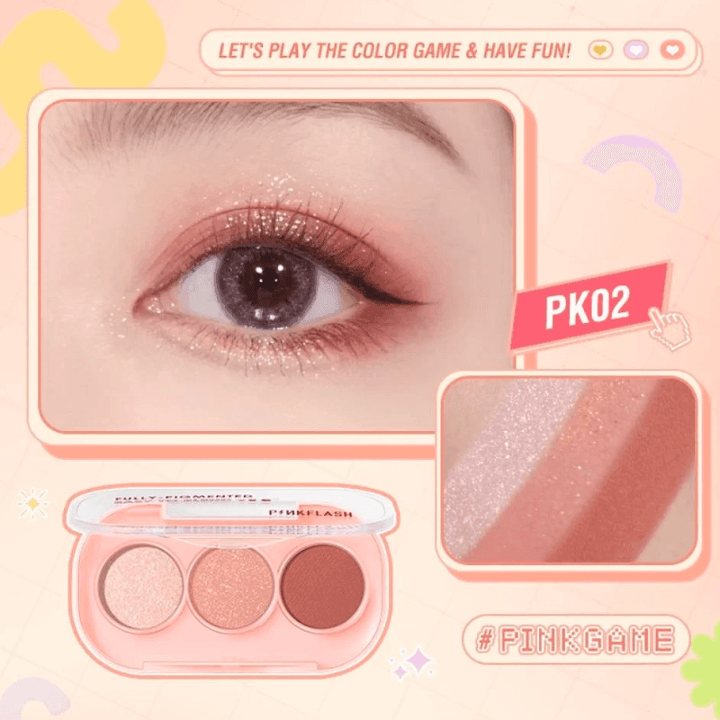 بينك فلاش باليت آيشادو ثلاثي – بي ار 03