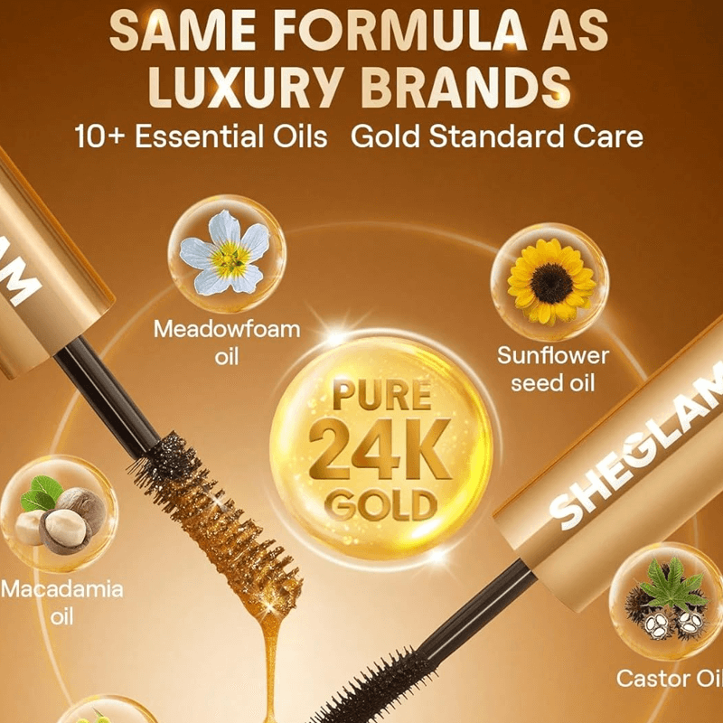 شيجلام أول إن ون 24K ماسكارا مقاومة للماء أسود