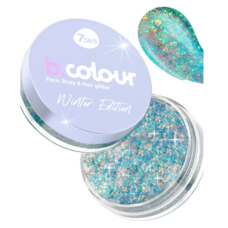 7DAYS B.COLOUR WE Face, body&hair glitter gel 01 Fireworks, 25 g