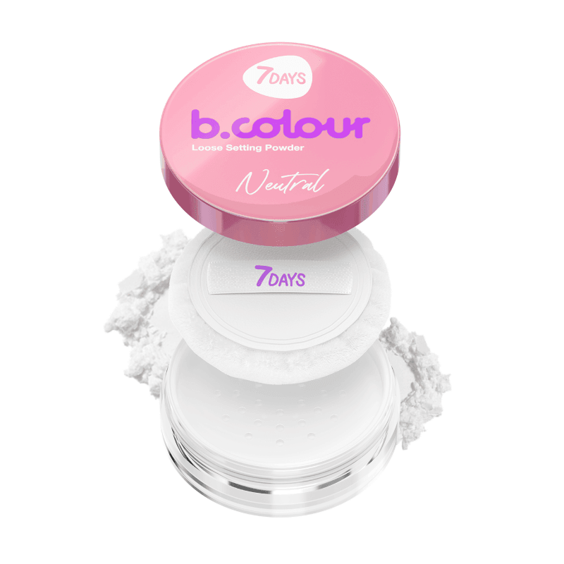 7DAYS B.COLOUR Loose setting powder Neutral, 3 g
