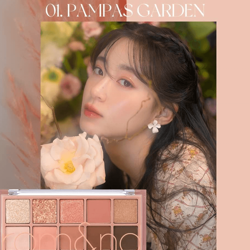 Romand Eyeshadow Set 10 Colors 01 Pampas 7.5g