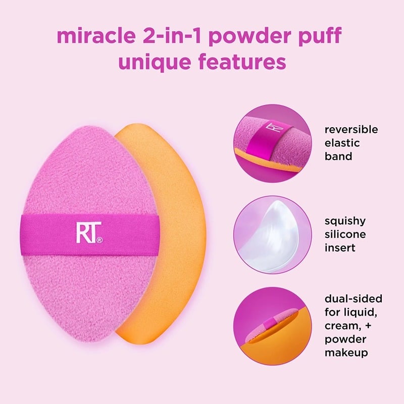 REAL TECHNIQUE Miracle 2-In-1 Powder Puff Duo