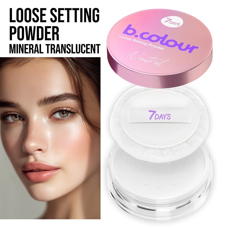 7DAYS B.COLOUR Loose setting powder Neutral, 3 g