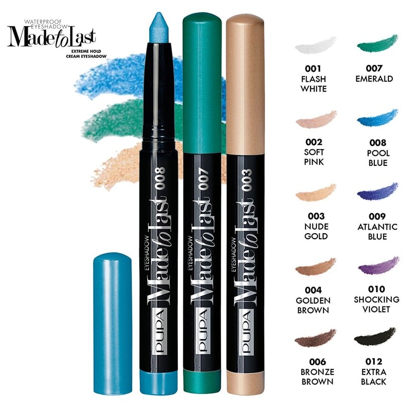 Pupa Milano Made to Last Waterproof Long Lasting stick  1.4G Eyeshadow stick