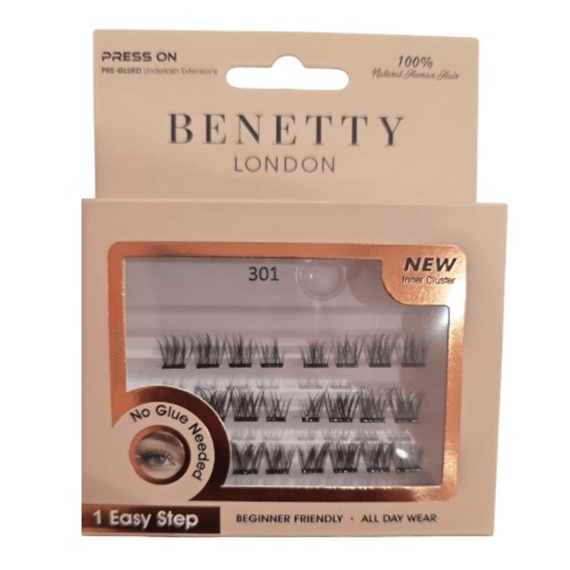 ينيتي لندن برس-أون إكستنشن – 24 رموش جاهزة مسبقاً، ستايل 301