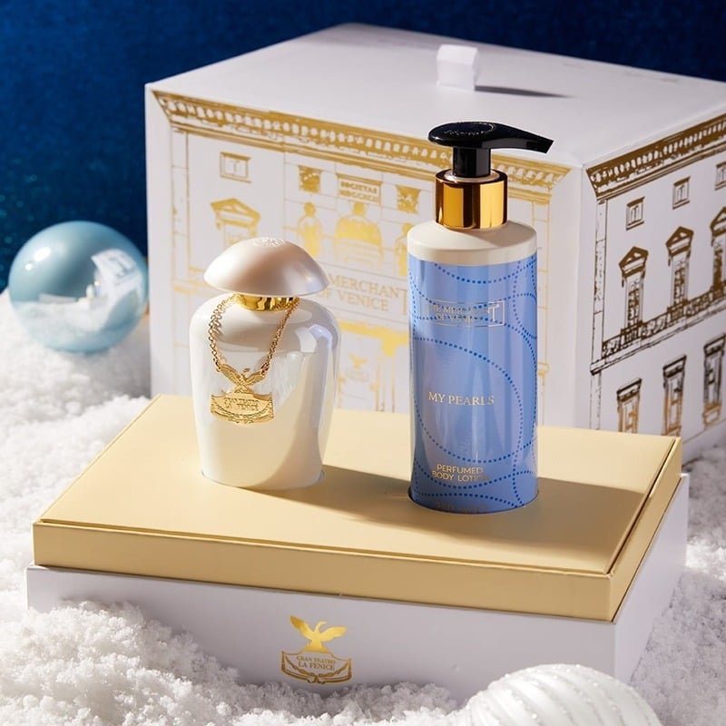 ذا ميرشانت أوف فينيس طقم لا فينيس ماي بيرلز (أو دي بارفان 100 مل + لوشن للجسم 250 مل)